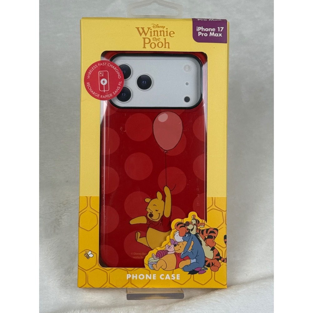 Disney Skinnydip Winnie the Pooh iPhone 17 Pro Max Case Red Ultra Protective New